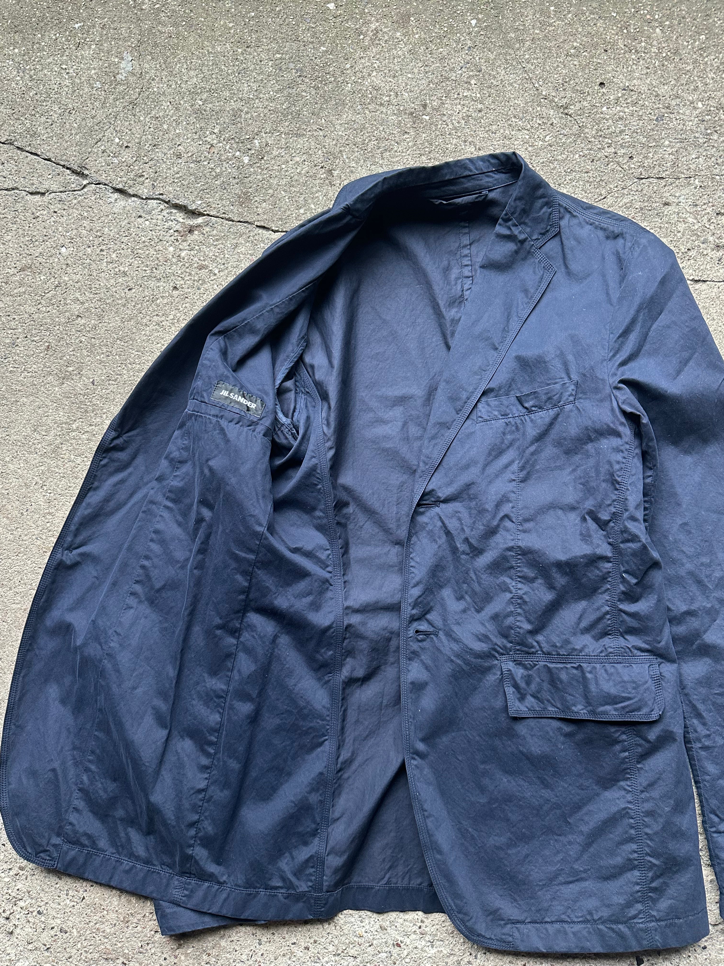 Jil Sander Plain Navy Blazer (S)