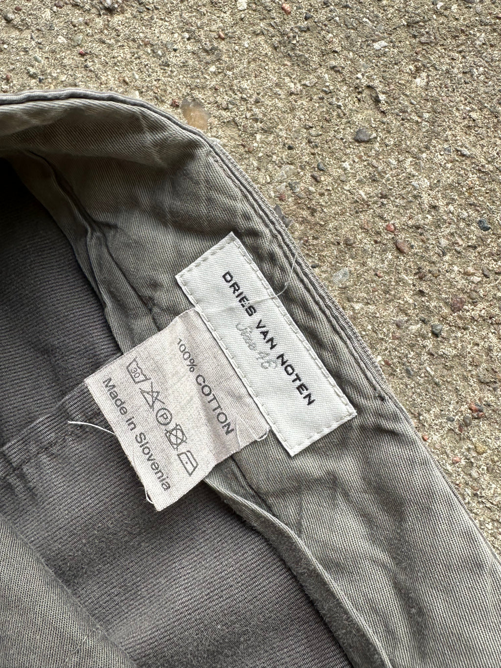 Dries Van Noten Grey Fatigue Pants (27/30)
