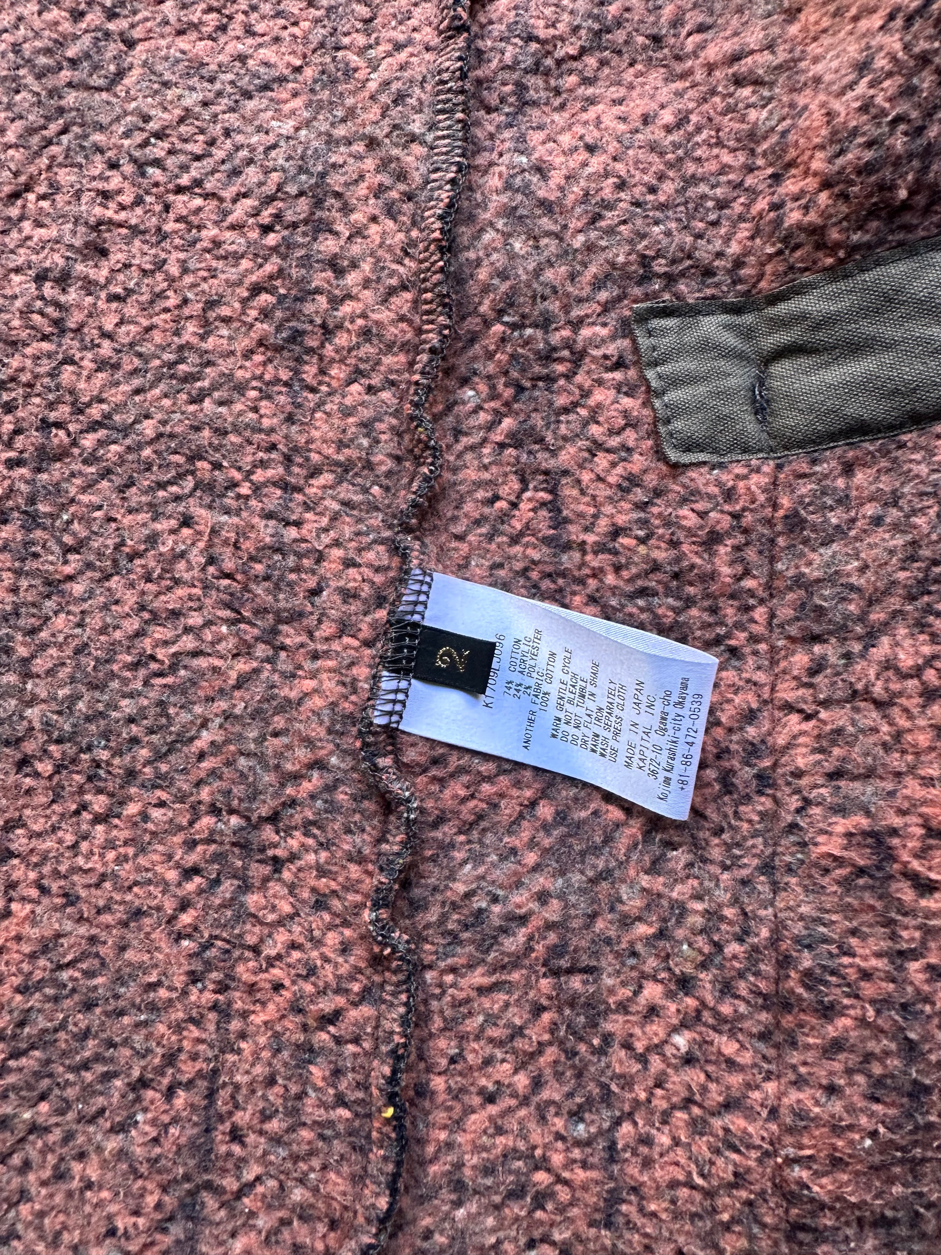 Kapital Tweed Fleece Knit Cardigan (S)