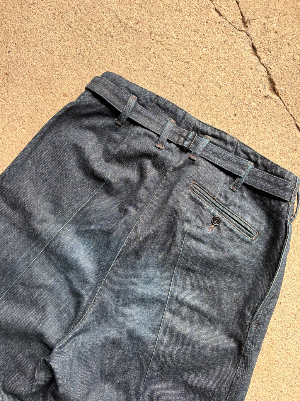 Lemaire Buckle Denim Pants (48)