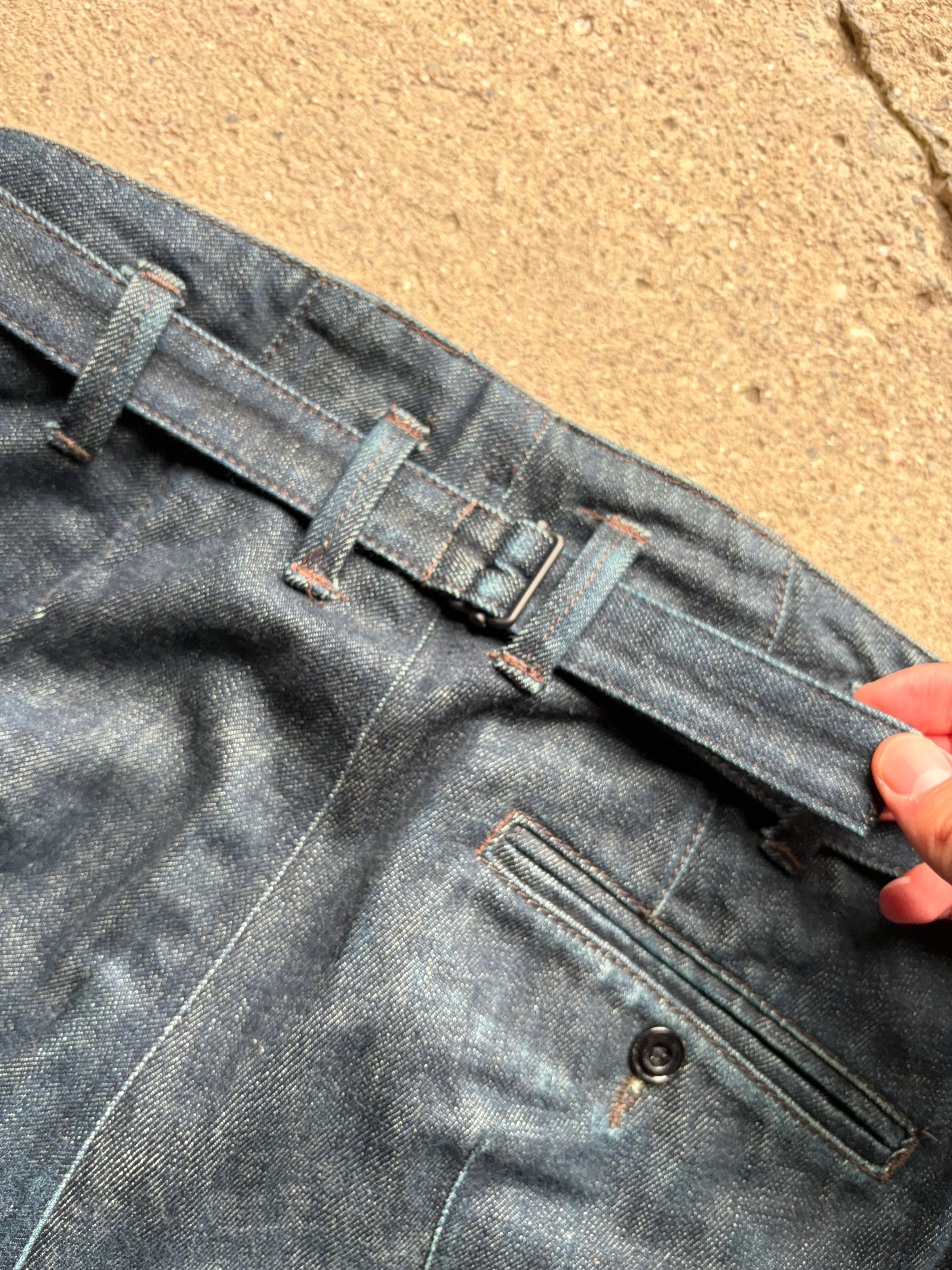 Lemaire Buckle Denim Pants (48)