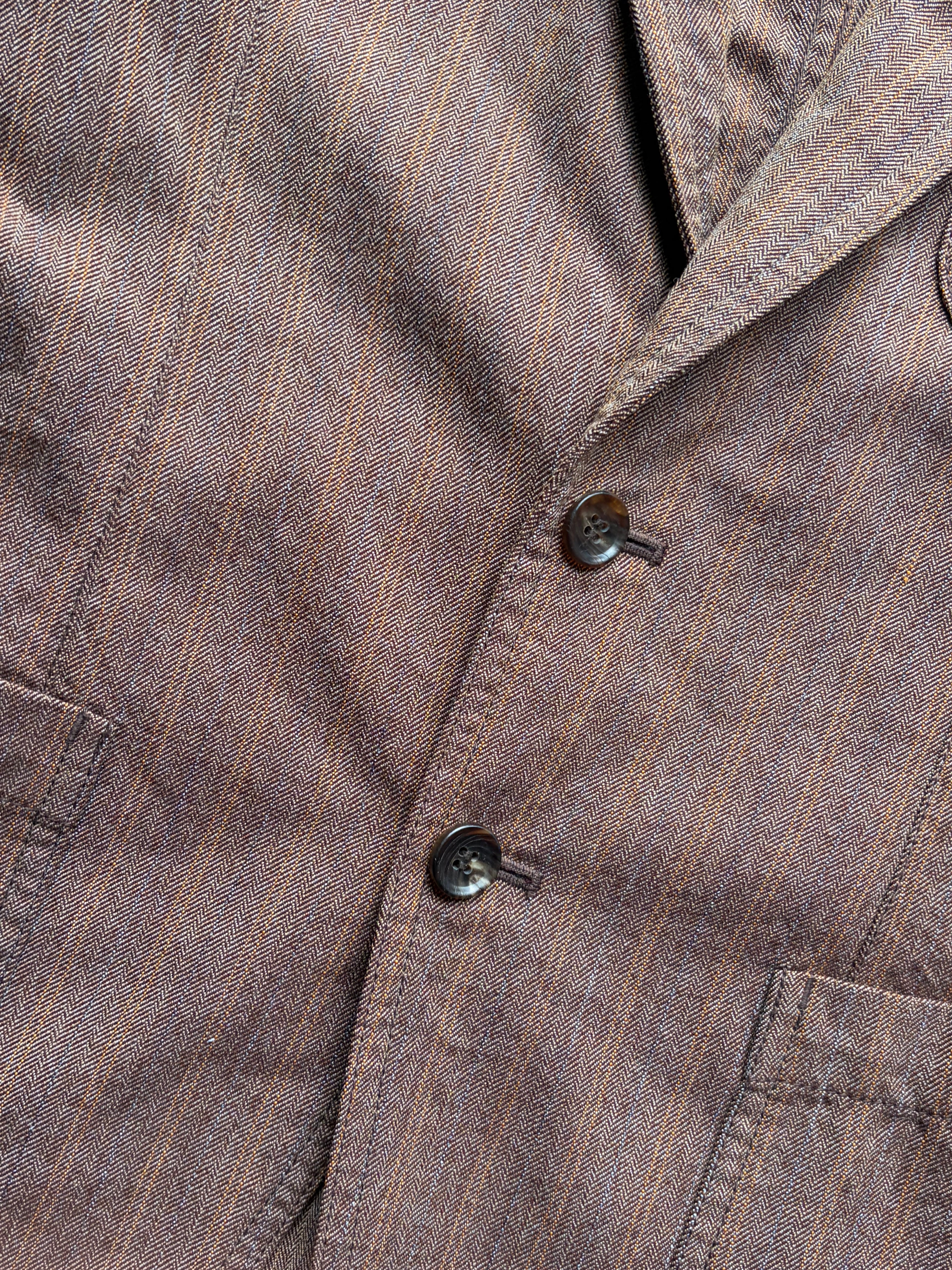CDG Homme Brown Textured Blazer (M)