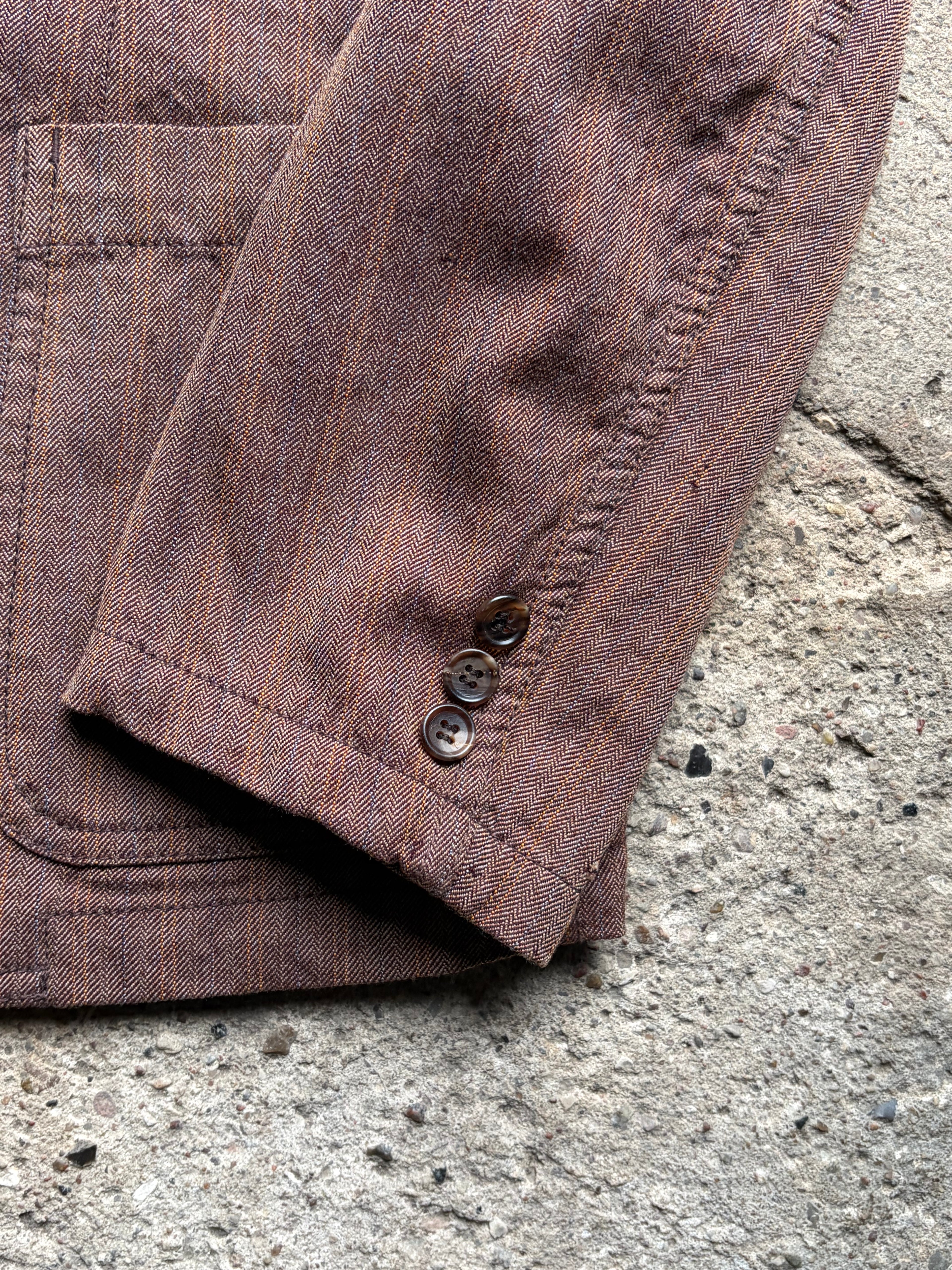 CDG Homme Brown Textured Blazer (M)