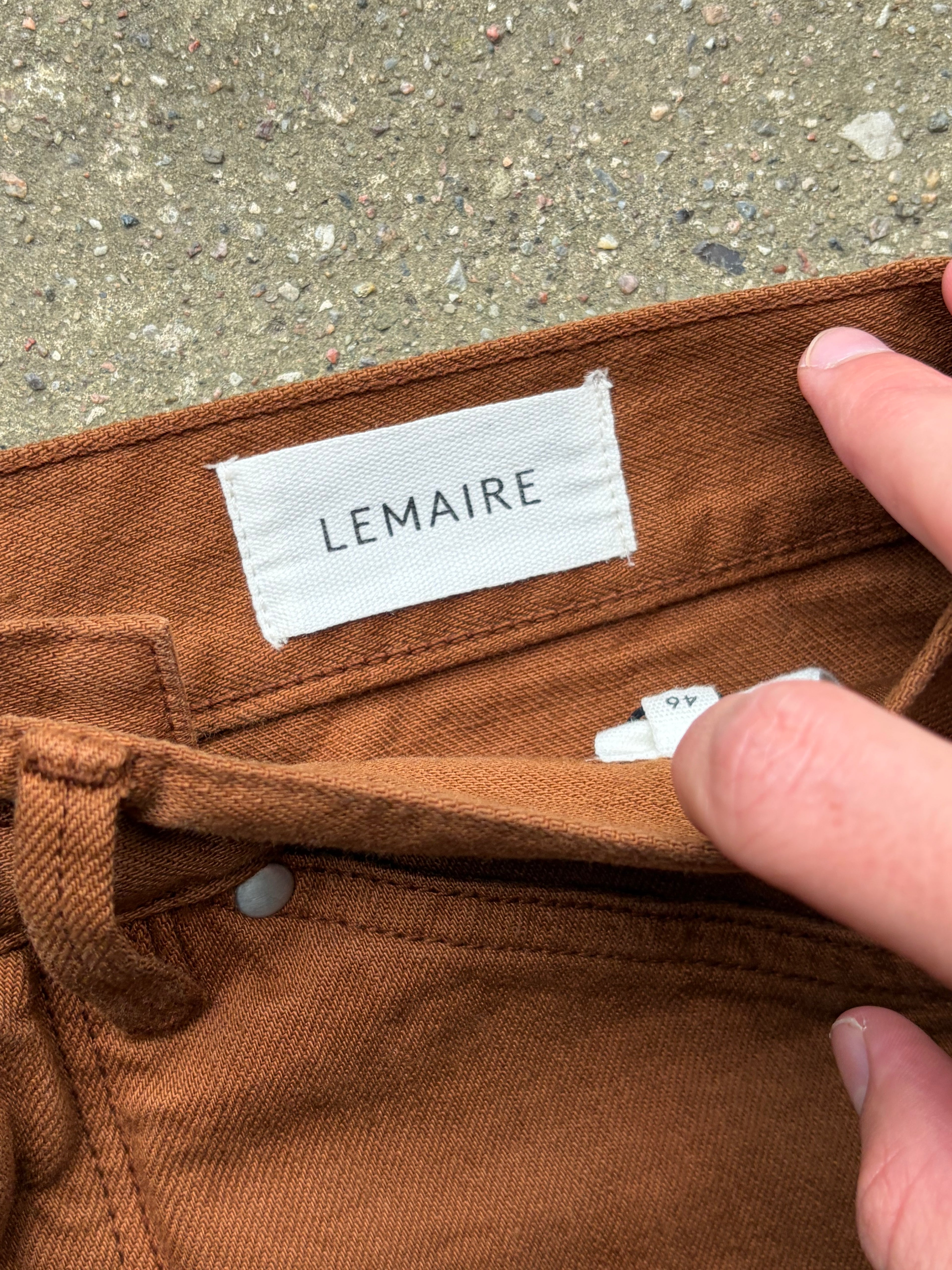 Lemaire Pants Brown (46)