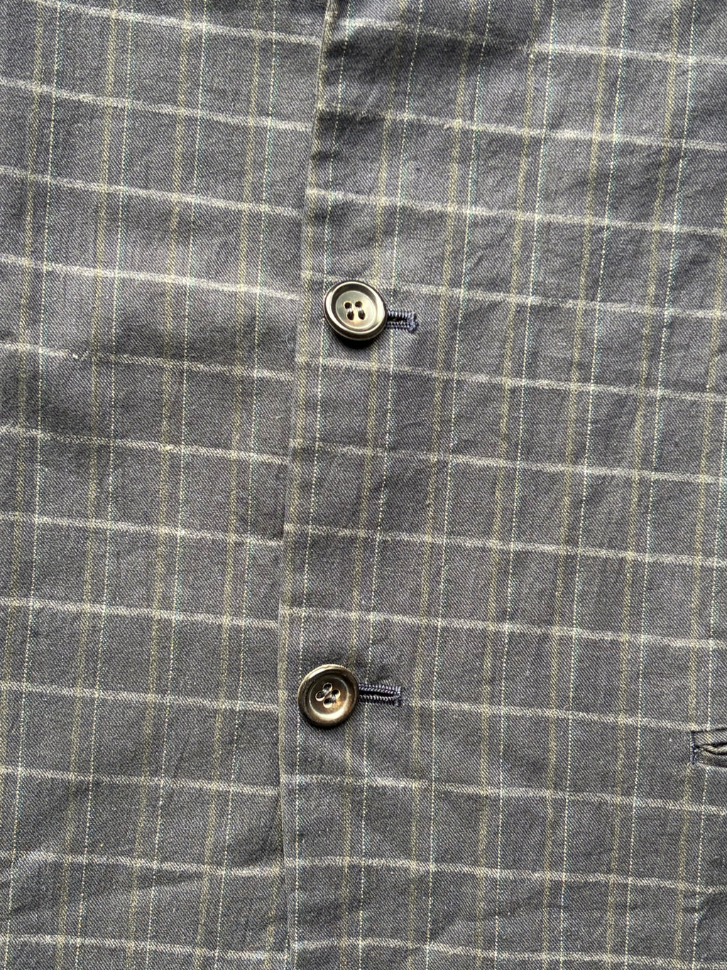 CDG Homme Blue Plaid Blazer (S)