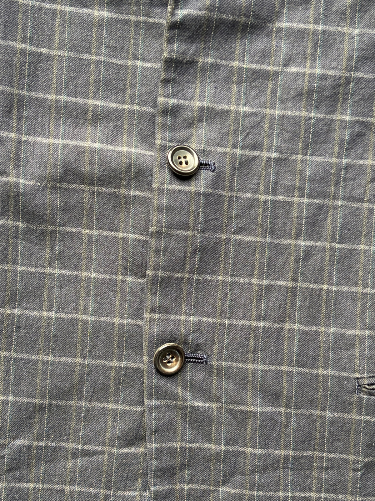 CDG Homme Blue Plaid Blazer (S)