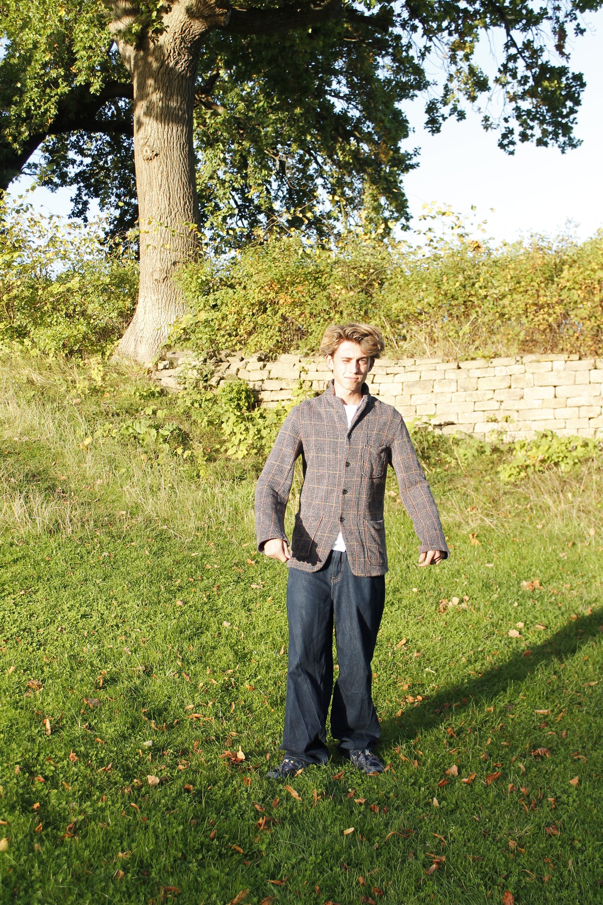 Kapital Tweed Fleece Knit Cardigan (S)