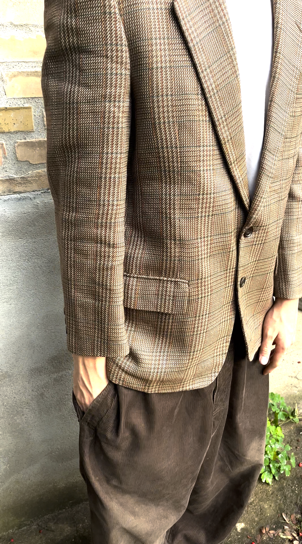 CDG Homme Deux Plaid Blazer (M)