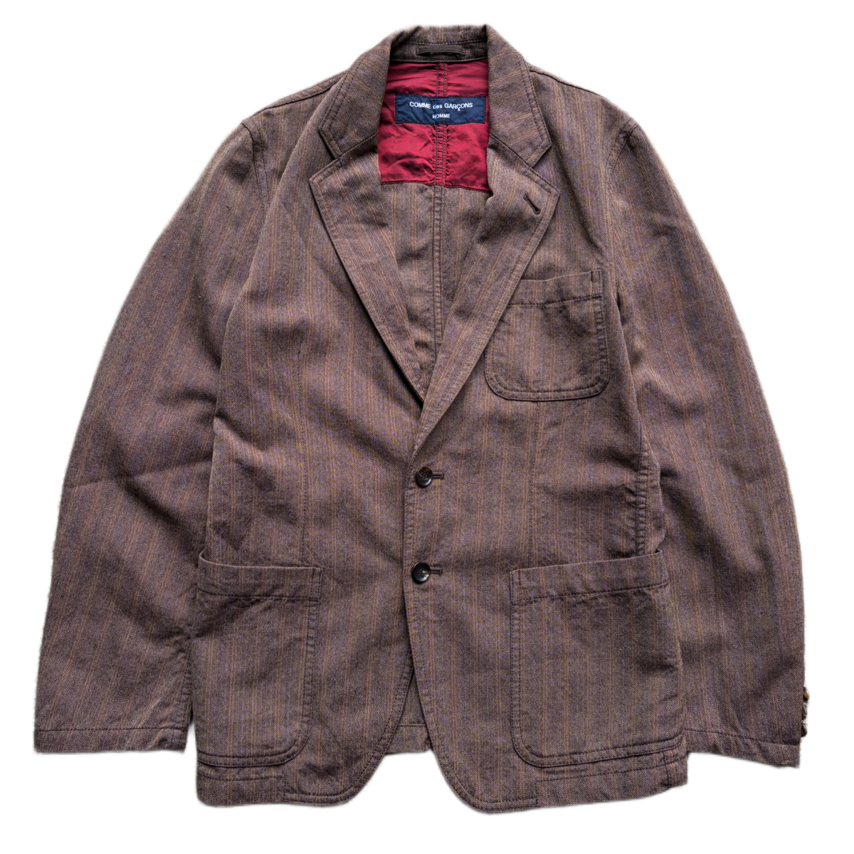 CDG Homme Brown Textured Blazer (M)