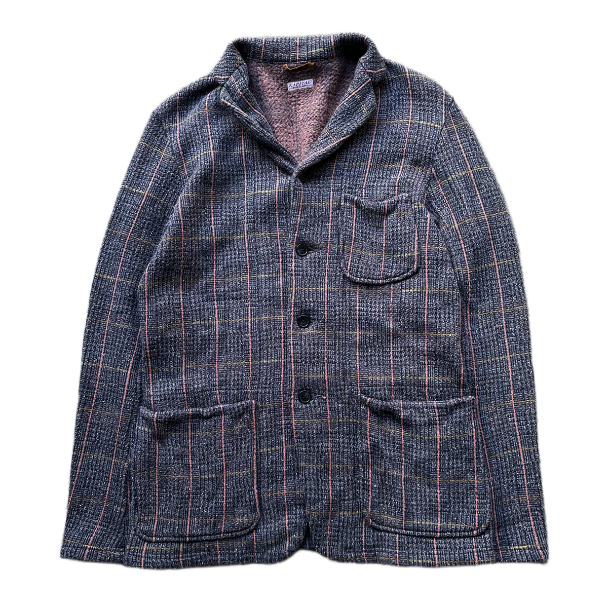 Kapital Tweed Fleece Knit Cardigan (S)