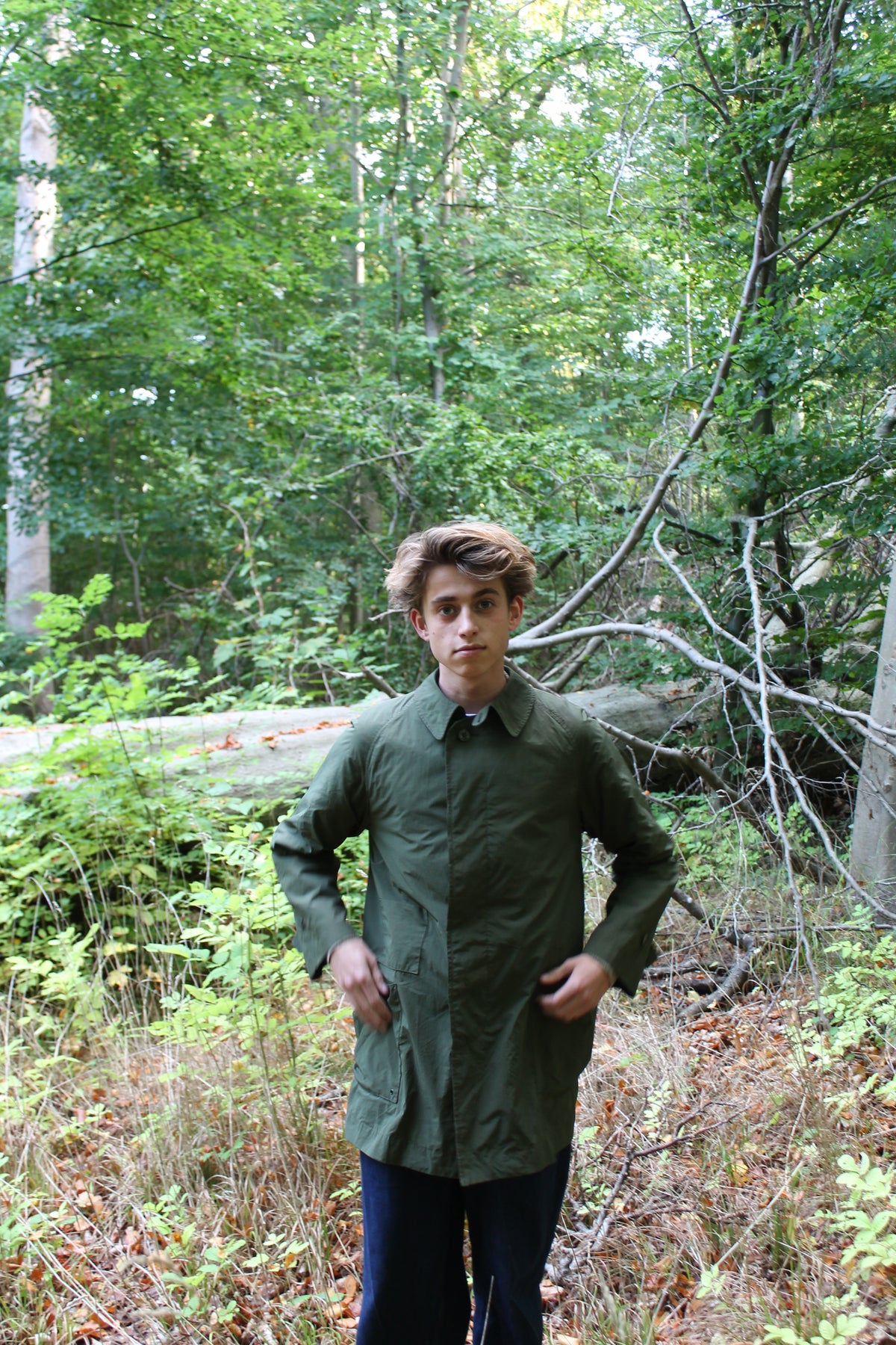 Kaptain Sunshine x Beams Green Coat (M)